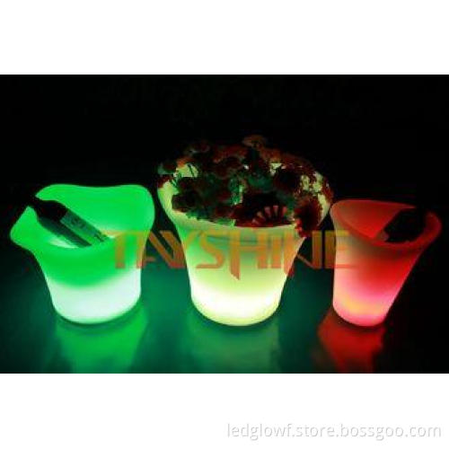Durable PE Pub Ice Bucket With 16 Color Changing / Led Bar